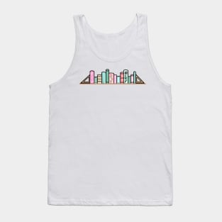 Floral book shelf Tank Top